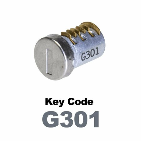 GLOBAL Replacement Lock Cylinder, For Non-Master Key Applications, For use in Locks with Key Code G301 KC-SNM-NK-301